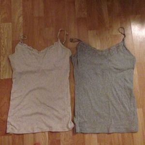 Two on one deal spaghetti strap tank tops