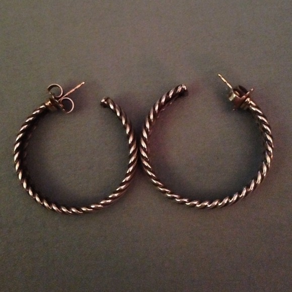 Authentic David Yurman Cable Hoop Earrings