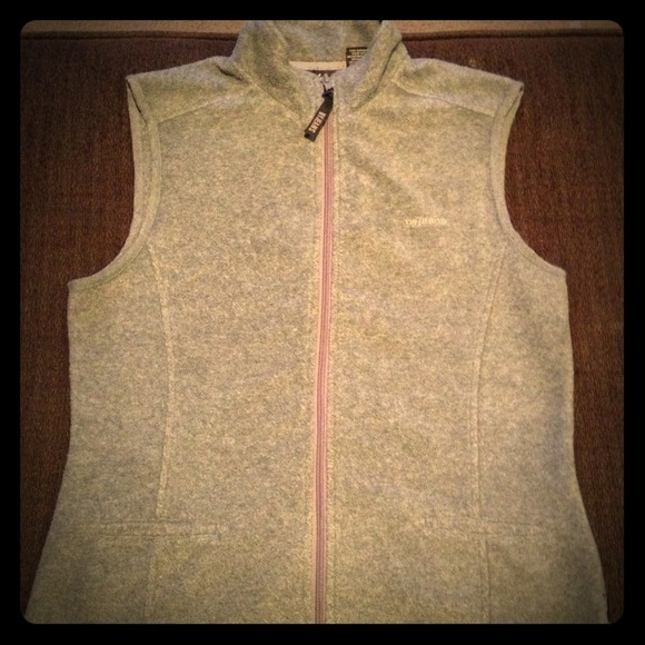 Gray Zip Up Fleece Vest