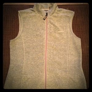 Gray Zip Up Fleece Vest