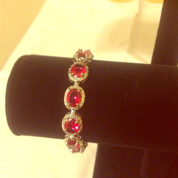 Pink Rhinestone bracelet.
