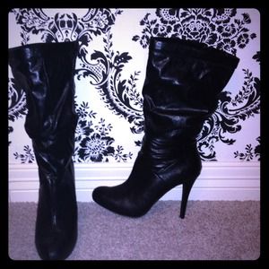 Black High Heel Boots