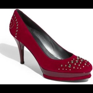 Stuart Weitzman "Marse" suede platform pumps