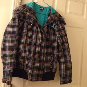 Vans plaid jacket/outerwear