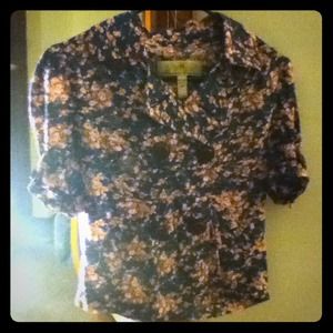 Floral Print Blouse/Jacket