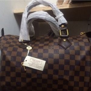 Checkered Brown handbag