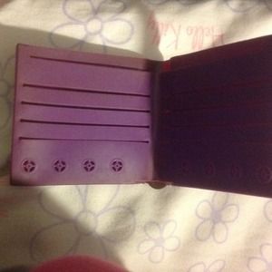 Purple silicon wallet