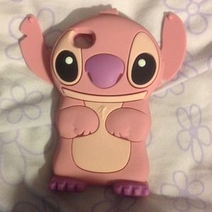 Pink iPhone 4/4s stitch case, silicone