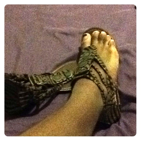 Brown Zebra Print Gladiator Sandal