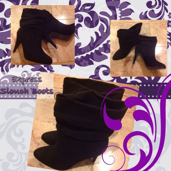 🆕Express Faux Suede Slouch Boots