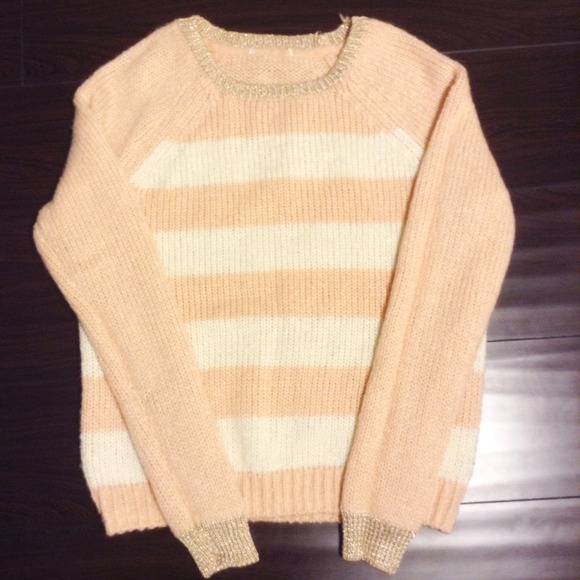Pink Striped Sweater