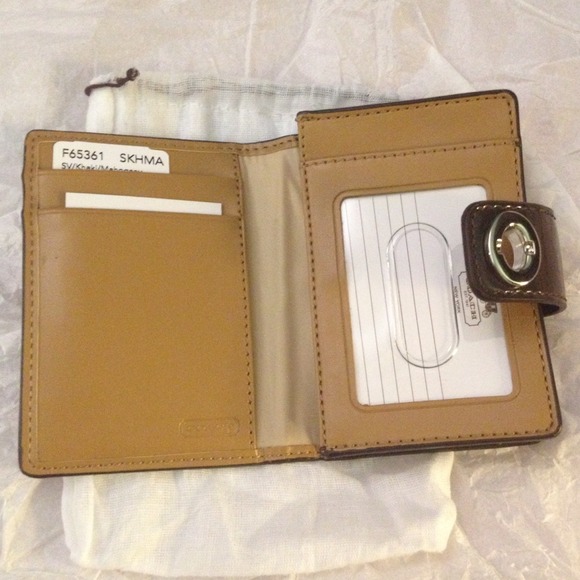 SOLD Coach Brown Signature C Wallet/Card Case - Picture 3 of 4
