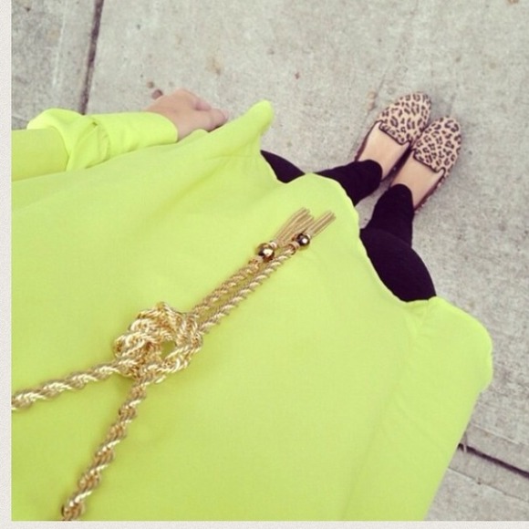 Gold Tassle Necklace