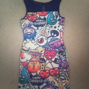 Graphic Mini Dress