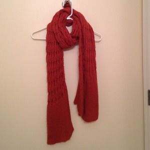 Orange scarf from Anthropologie