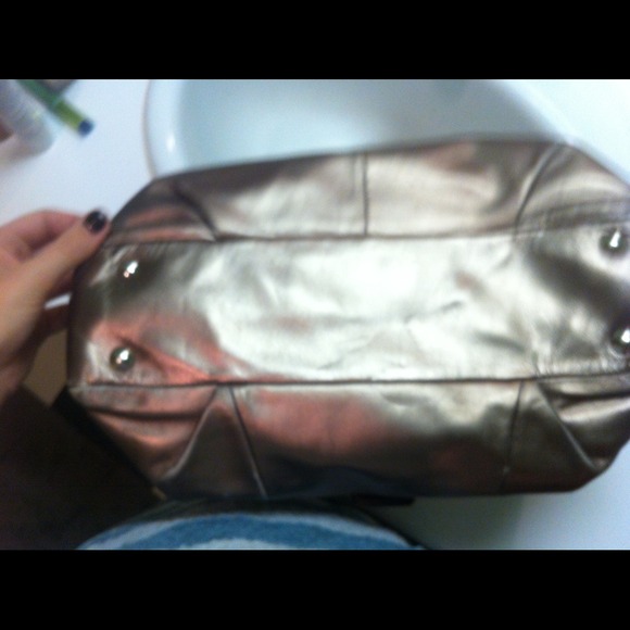Bronze Coach handbag - Picture 3 of 4