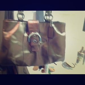 Bronze Coach handbag