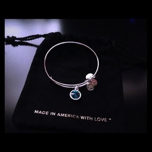 Authentic Alex and Ani December stone bangle