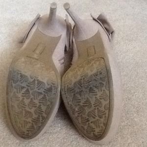 bamboo open toe booties