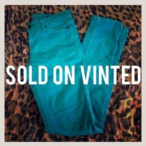 🚫🚫Teal colored skinny jeans