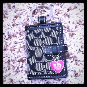 Coach photo keychain