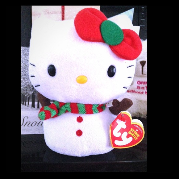 Reserved ❤️Hello kitty TY ! Cute NWT red bow