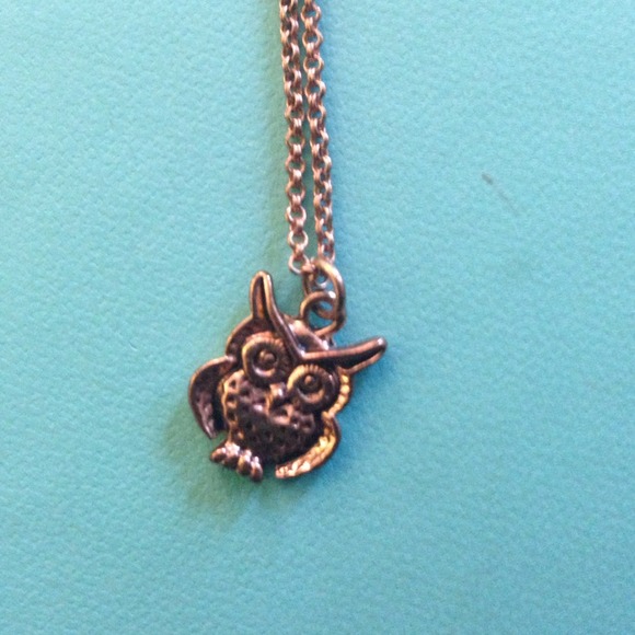 Owl charm necklace