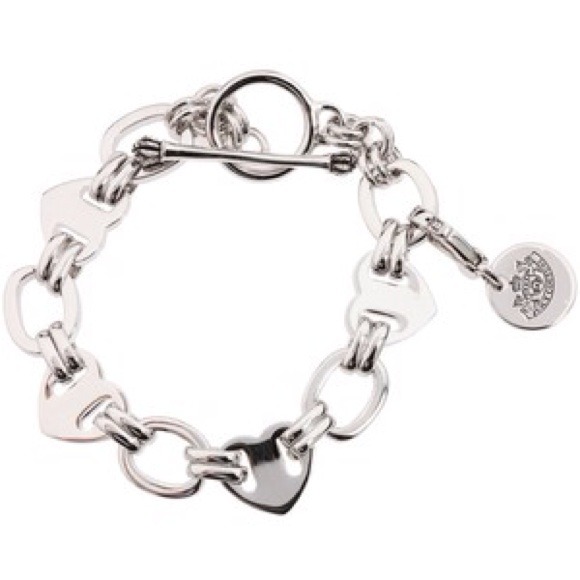 Juicy Couture Heart link Bracelet NEW IN BOX