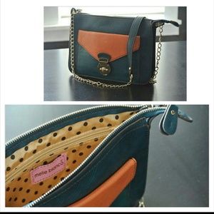 Leather-like Clutch/shoulder bag