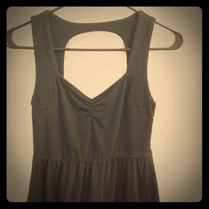 Black jersey cutout dress