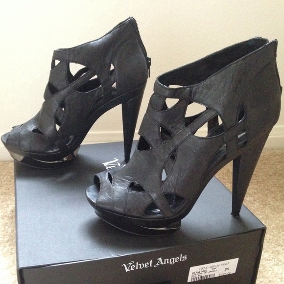 Velvet Angels Cut Out Bootie