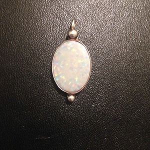 Unique artisan opal pendant