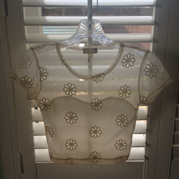 Pacsun (Kirra) Flower Crop Top