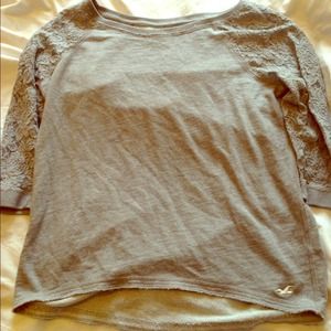 Lacey sleeves, Hollister top