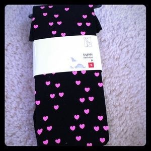 Fashion heart print tights