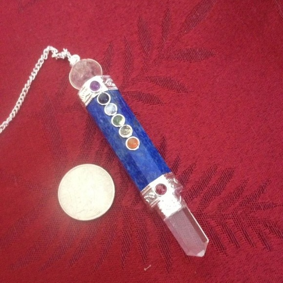 Real Blue Lapis Chakra Pendulum-large