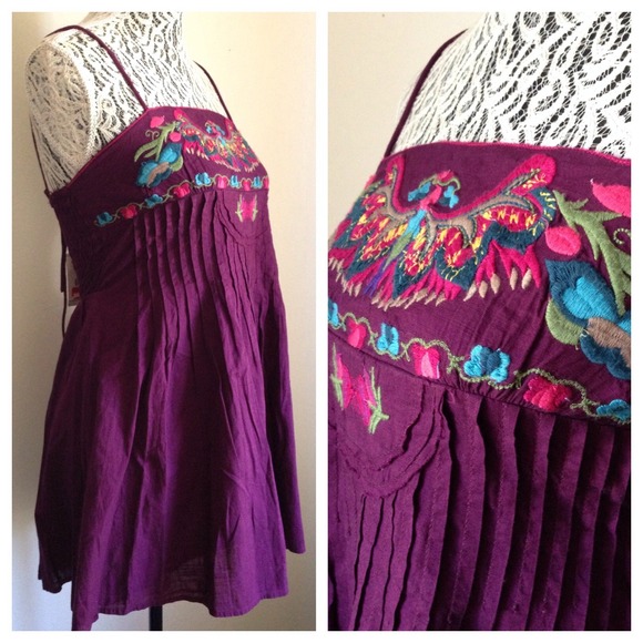 Free People Dresses & Skirts - FREE PEOPLE // Eggplant Free Spirit Dress