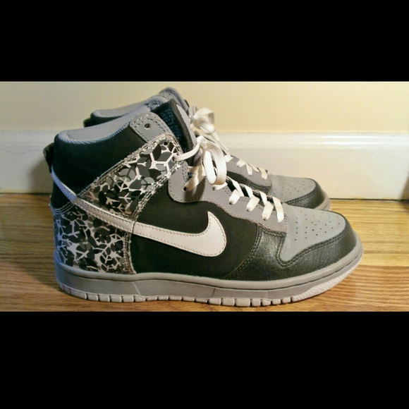 Nike Black and White Stealth Dunk High Sneakers