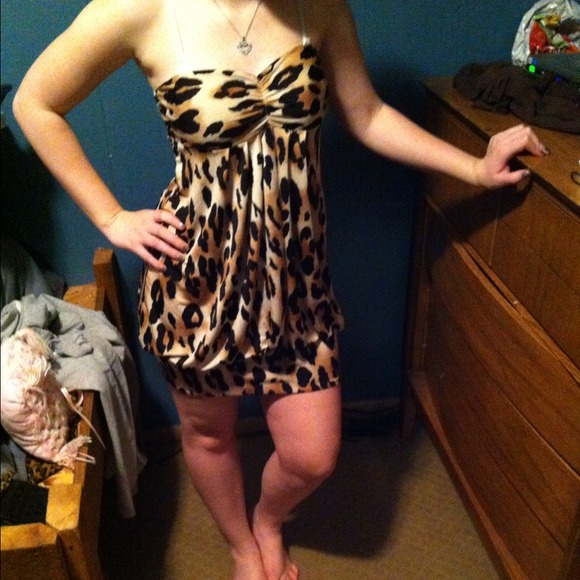 Cheetah print dress!