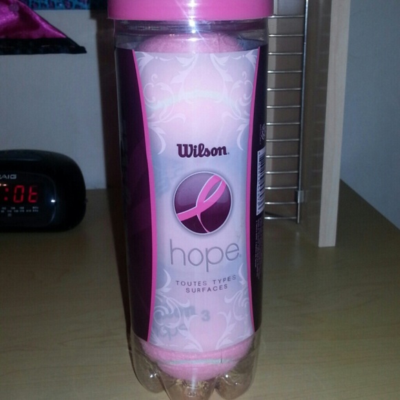 Wilson pink tennis balls