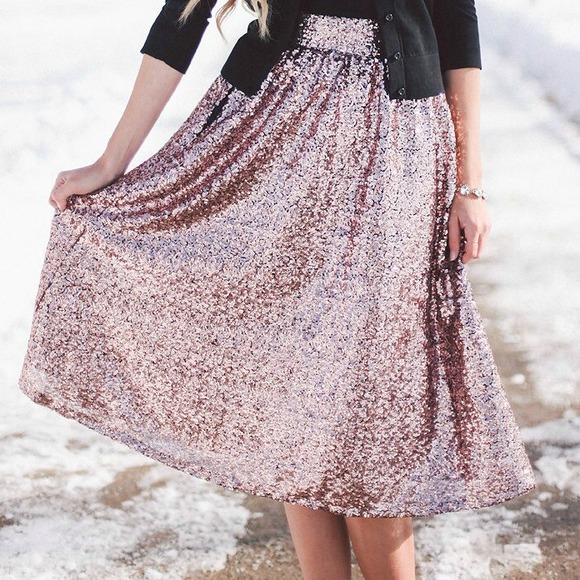 river island Dresses & Skirts - River island sequins midi skirt size 0 UK 6