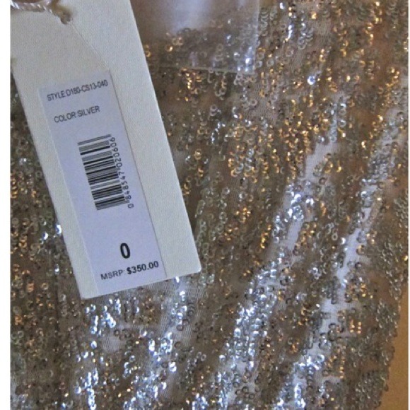🚫SOLD! Erin Fetherston Silver Sequin Dress - Picture 4 of 4