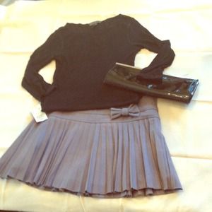NWT💟H&M Pleated Mini-Skirt with Bow