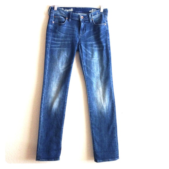 Madewell Rail Straight Jeans Dusty Blue