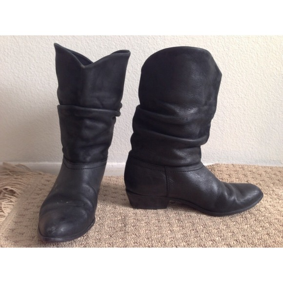 Nine West Boots - Vintage Black Leather Boots
