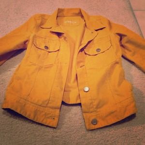 Mustard yellow, corduroy Gap Jacket