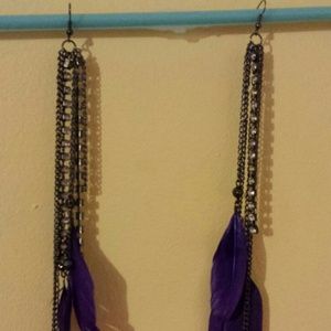 Feather earrings