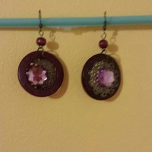 Cute purple earrings
