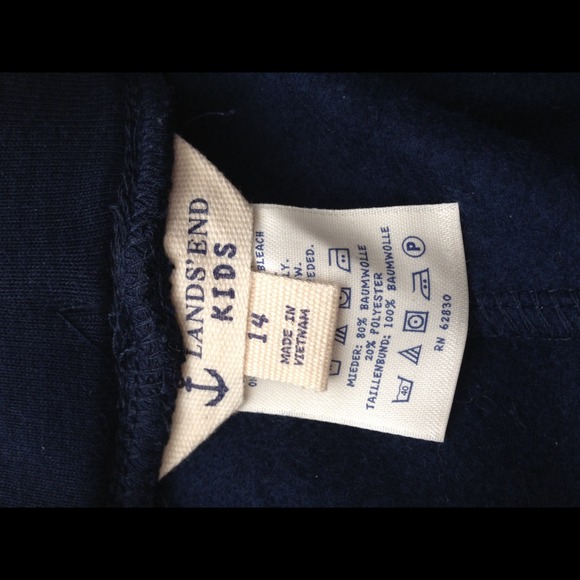 Lands'End High Waisted Cotton Shorts - Picture 3 of 3