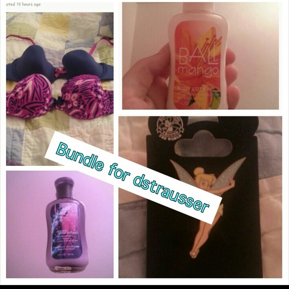 Tinkerbell pin and lotion. +free gift lotion